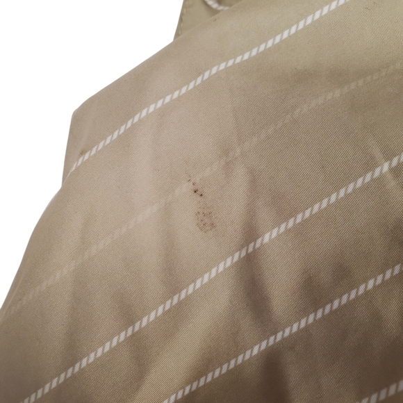 Men's Burton Dryride Snowboard Jacket. Tan w/ white pinstripes. SMALL - Picture 14 of 15